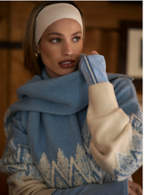 Load image into Gallery viewer, Hedda Fairisle half zip - Ashley Blue
