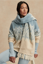 Load image into Gallery viewer, Sebastian Jacquard Scard 2 - Ashley Blue