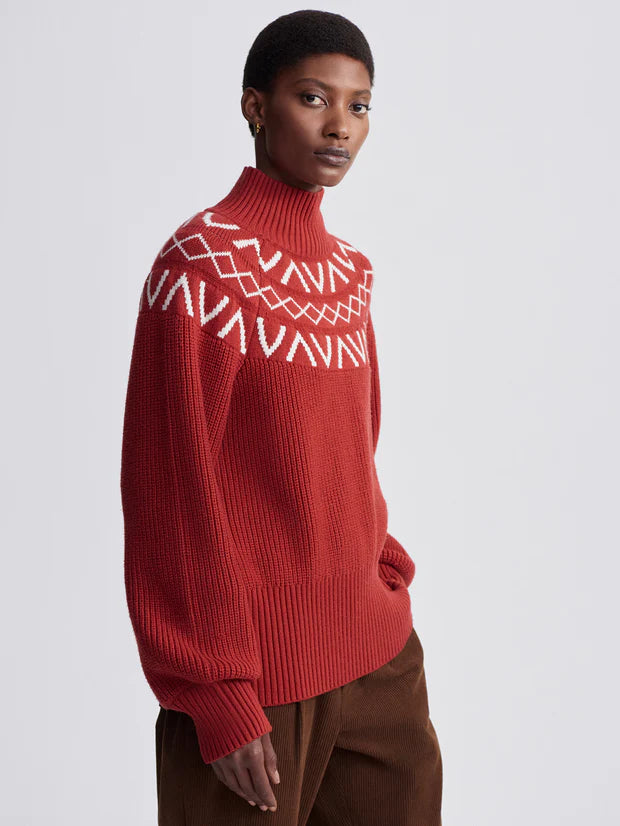 Varley Marcie Fairisle Yoke Knit