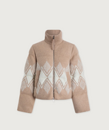 Belinda Knit Puffer - light taupe